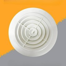 ABS 원형 아파트 환기구 공기청정기 배기 환기캡 커버 자재 천장 벽 배기구, 14. 경사잎 100mm