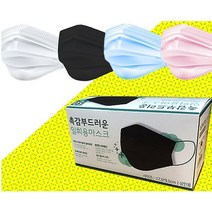 촉감 부드러운 국산 양면 블랙 일회용마스크, 10매