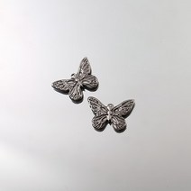 싼비즈 [8-043-07]써지컬스틸 펜던트 선나비 15.5x11mm 1개