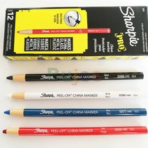 Sharpie 개상자 필 오프 중국 시리즈 크레용 마커 습기 찬 천으로 쉽고 깨끗하게 지우기 6 89, white 12pcs