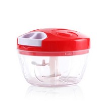 식품혼합기 식품 혼합기 거치형 교반기 밀가루 드릴 믹서 혼합기 500ML 핸드 블렌더 수동 고기 분쇄기 파워, 01 빨간