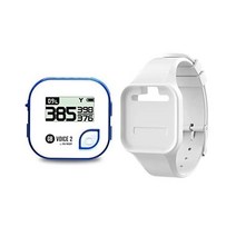 골프 버디 Voice 2 GPS 거리 측정기 번들, Blue Voice 2 + White Wristband