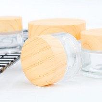 원목무늬 스프레이 크림 유리 화장품 소분 공병 모음, 불투명용기(10g), 1개