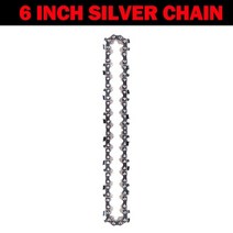 톱 전기톱 onevan 휴대용 어댑터 날 나무 금속 도구 용 6inch chian 드릴, 6인치 실버 체인