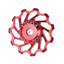 자전거 폴리 1 도자기 베어링 자키 휠 7075 알루미늄 합금 뒷 변속기 11 13, 씨엔, 11t 레드