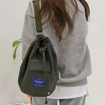 파이크 빈티지 캐주얼 스트랩 웨이스트 힙색 남자 여자 친구 대학생 커플 가방 복조리 복주머니 버킷 슬링백 데일리 투웨이 유니크 아메카지 스포티 숄더 크로스백