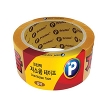 프린텍 LN4840BR 저소음 테이프 갈색 48mmx40m 3개, 단일 수량