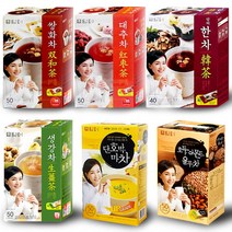 담터 호두아몬드 율무차 50T x 2개 국산차 스틱, 담터-포켓몬콤부차자몽10T x2