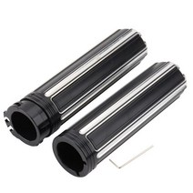 바이크 오토바이 핸들 바 그립 quotmm 할리 VRSC Sportster XL Dyna Street Bob Softail 슬림 팻 보이 투어, 12 Black H