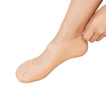 일상공감 보드랍족 발보호대 뒤꿈치 발각질 보습풋패드 양말, 발보호대 1+1_스킨 M 1쌍+화이트 M 1쌍