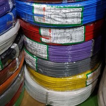 테프론전선(FEP) 4SQ(mm²) 100M 1롤/300V 200℃ 테프론케이블, 색상선택, RD(빨강)