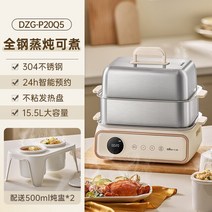 찜솥 스테인레스 스틸 스팀 밥솥 곰 워머 음식 멀티 쿠커 전기 냄비와 팬, [01] DZG-P20Q5, [02] 미국