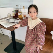 해피팡팡 - ﻿ 이월세일!! 브이넥핑크꽃롱원피스 SJ (여아원피스)