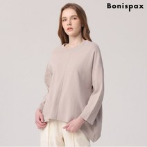 보니스팍스 넥 시보리 포인트 언발 저지 티셔츠-MG69TS072