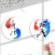 [바보사랑] 원형아크릴액자_태권도선수, 타입선택:이미지3