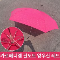 카르페디엠 도트 무늬 5단 미니 우산겸 양산 RE