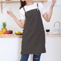 SOCEAN 카페 유니폼 캠핑 미술 앞치마 패션 에이프런 캔버스 고급 앞치마 도예 버클 작업복 미술학원 목공 공방 바리스타 에이프런 홀서빙 단체복 가게 유니폼 유치원 선생님 에프런 어린이집 교사복