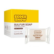 지쿱 케어셀라 에코어스노우 유황비누 (4개입) + KF94 1매 증정