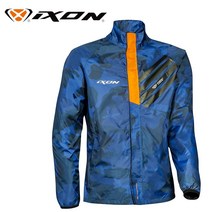 ixon 프리미엄 오토바이 우비 스트라이프 STRIPE 바이크우의 자켓 하의 별매, 네이비 블랙