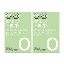 쁘띠앤 오메가3 530mg 60캡슐 x 2박스 초임계 식물성 알티지, 단품, 단품