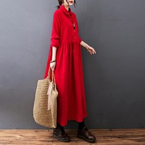 프린스타2022 새로운 가을 겨울 여성 복장 빈티지 단색 코듀로이 캐주얼 느슨한 패션 긴 소매 사무실 우아