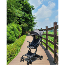 마마루 린 초경량 기내반입 휴대용 유모차, 다크그레이(어께벨트 보관가방증정)