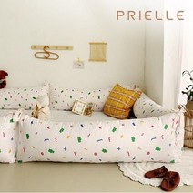 쁘리엘르 쿠마 순면 유아 범퍼 쿠션 37X150, 멀티