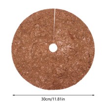 천연 코코넛 섬유 나무 뿌리 덮개 매트 커버 보호대 20/30/35/40cm 화분 디스크 패드 잡초 방제 따뜻한 수분 쿠션 1, 2 02