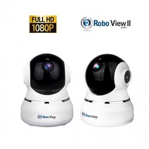 초고화질 200만화소 1080P CCTV 화이트 ROBO-2 로보뷰2 해킹방지 IP카메라 홈캠 무선 풀HD, 블랙