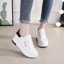 도오빠 커에미 여성 가죽 키높이 운동화 스니커즈 7CM 하이탑 런닝화 경량 발편한 쿠션 여름 여자운동화