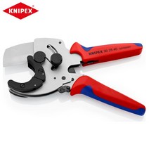 KNIPEX 파이프 커터 8-1/4 in 90 25 40 합성 및 플라스틱 PVC 절단, 01 90 25 40