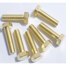 신주육각볼트(인치규격)3/8X11/4 1봉 50개 황동볼트