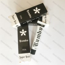 립스틱립글로스 75% RAMBO 베스트 타투 크림 영구 화장 시술 바디 아이브로우 립 10g 문신 반영구화장, [06] 100PCS