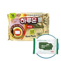 하루온 핫팩 붙이는 타입 50g, 18개입+맑은누리손소독티슈