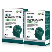 포스파티딜세린 포스파티세린 포스타딜세린 포스타디딜세린 포스타세린 고함량 300mg 기억력영양제 두뇌 뇌영양제 캡슐 강남 영양제 메모라이즈, 5657 하이큐포스파티딜세린 징코1200 60캡슐