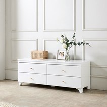 가이온 루나 LPM 1200 2단 거실장, 화이트