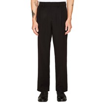 WILLIAM FRONT STITCH BOOT CUT BLACK SLACKS 271863