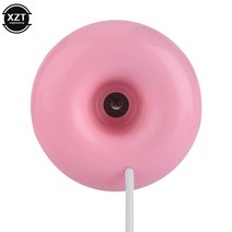 공기청정기 탁상용 원룸 펫케어 사무실 휴대용 환기청정기 USB 미니 데스크탑 가습기 크리에이티브 도넛, 03 분홍색