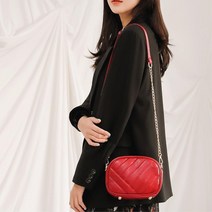 돌드업 가을 겨울 코디 여자 가죽퀼팅 데일리 체인백 10대여성