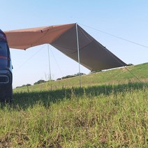 어닝 차량 이동식주택 바퀴달린집 조립식 렉산 농막, 카키 중 설치부품포함 300 200cm