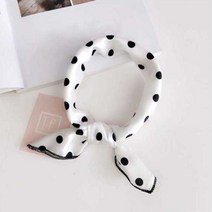 [NATURI] 깜찍한 여성 실크 쁘띠 스카프 화이트땡땡이크로스 데일리 빅 백 팩 여성 여자 캐주얼 가방 숄더 스트랩 N/T : 245A4B+1116