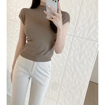 캡소매니트 (5color) 캡소매티 반목폴라 폴라니트 폴라넥티 폴라티셔츠 반목티셔츠 반목니트 목폴라니트 목폴라티 반목니트 반목폴라