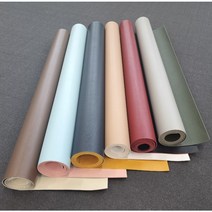 양면 방수 가죽 리바트 프렌즈 스틸 책상보호커버 데스크매트, 피치/오렌지