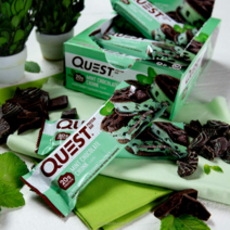 QuestNutrition 퀘스트바 저탄수 키토 프로틴바 - 민트 초코 청크 12개입