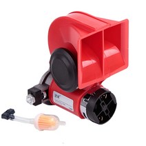 FARBIN-달팽이 공기 경적 압축기 릴레이 하네스 포함 12V 150db 슈퍼 시끄러운 듀얼 톤 자동차 트럭 오토, 04 Red_02 24V