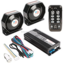 자동차 확성기 스피커 사이렌 차량 경보 12V 경보기, 2개의 소형 스피커가 포함된 600w