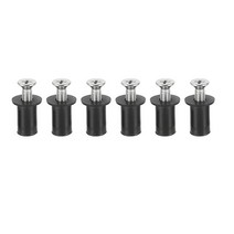 보트 cabin products 낚시 밸리 배 바다낚시 보트용품 나사 블라인드 패스너가 있는 M5 고무 우물 너트 오토바이 앞 유리 리벳 해양 액세서리 카누 딩기 6 개, [02] 6X Sunk Head Screw
