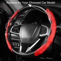 포드 레인저 C-맥스 피에스타 퓨전 갤럭시와 호환되는 트랜짓 랩터 카 GT 플렉스용 자동차 스티어링 휠 부, 02 빨간_13 For Figo