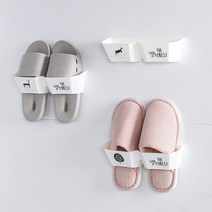 [아이디어홍] 북유럽디자인 실내화걸이 슬리퍼 거치대 실내화정리대 부착식, 민들레잎