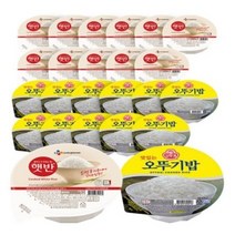 햇반 백미밥 12개 + 오뚜기밥 12개, 1세트
